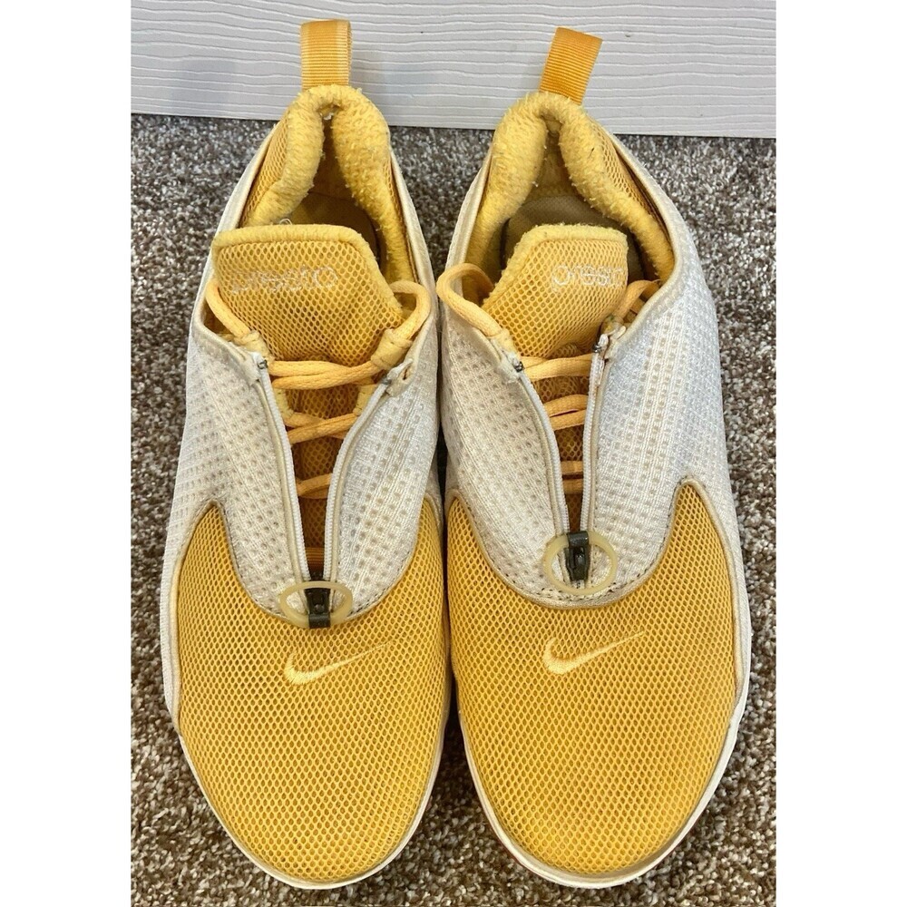 Nike Air Presto Womens Zip Sz 8 Yellow & Cream Authentic Vintage Rare OG Trainer